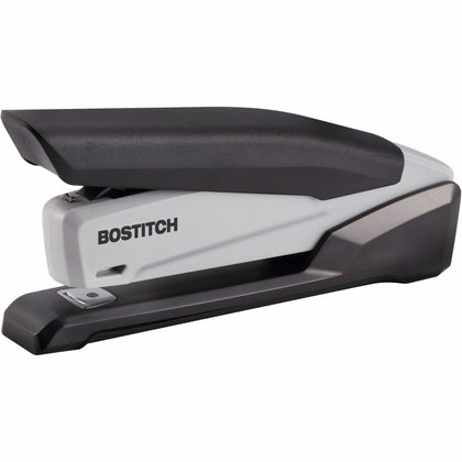 Bostitch EcoStapler: Spring-Powered Antimicrobial Desktop Stapler - Staples 20 Sheets - Gray/Black - Staplers