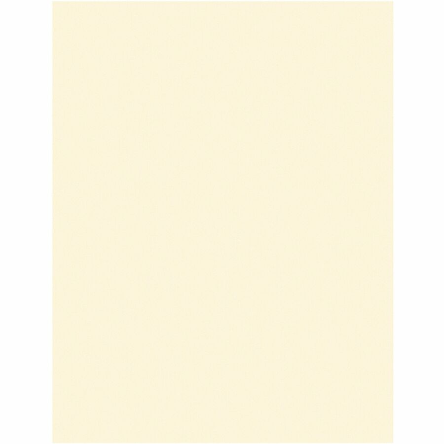 Pacon Card Stock Sheets - Letter - 8 1/2" x 11" - 65 lb Basis Weight - Sustainable Forestry Initiative (SFI) - Heavyweight, Acid-free, Lignin-free - Ivory - 100 / Pack