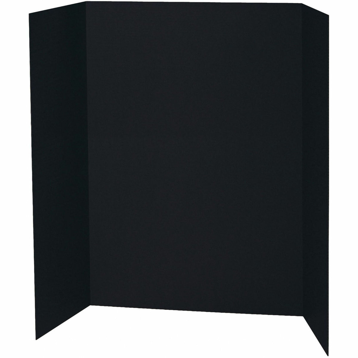 Pacon Presentation Boards - 36" Board Height x 48" Board Width - Black Surface - Tri-fold - 24 / Carton