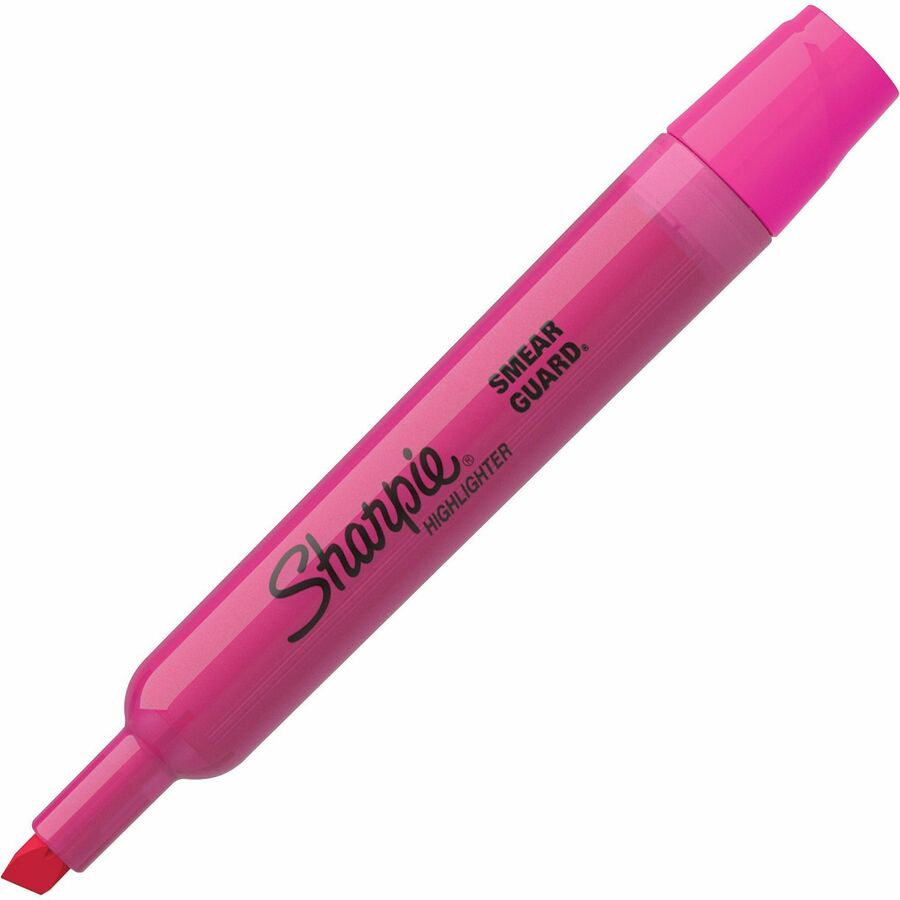 Sharpie Tank Style Accent Highlighters - Chisel Marker Point - Yellow, Orange, Pink, Blue Ink - 4 / Pack