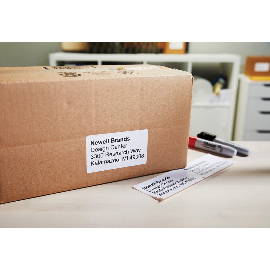 Dymo LabelWriter Large Shipping Labels - 2 5/16" Width x 4" Length - Rectangle - Direct Thermal - White - 300 / Roll - 300 / Roll