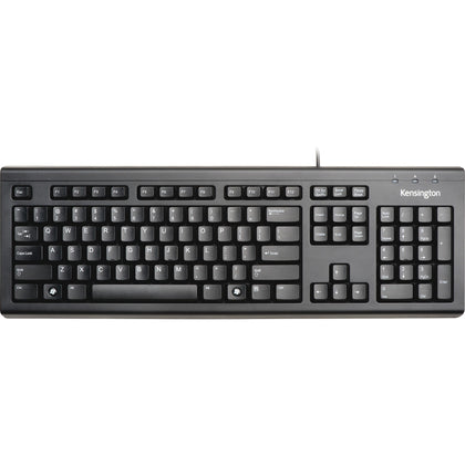 Kensington Keyboard for Life: USB Cable Connectivity 104-Key English Layout Membrane Keyswitch - Black - Keyboards &