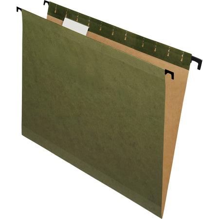 Pendaflex SureHook 1/5 Tab Cut Legal Recycled Hanging Folder - 8 1/2" x 14" - Green - Reinforced, Acid-free, Durable - 10% Recycled - 20 / Box
