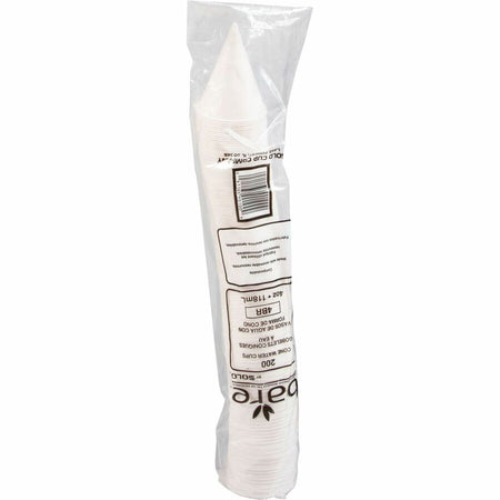 Solo Eco-Forward 4 oz Treated Paper Cone Water Cups - Rear