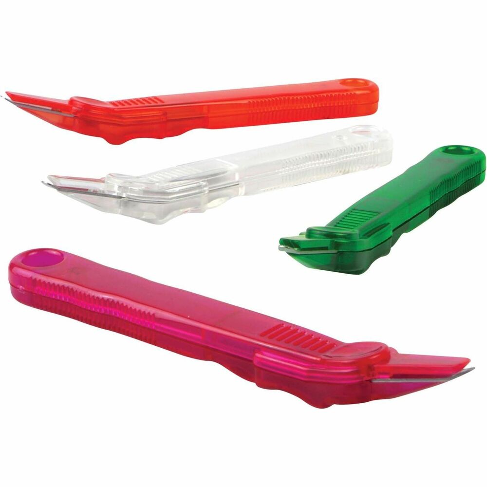 Baumgartens Translucent Slim Staple Remover - Plastic - Assorted - Compact - 1 Each