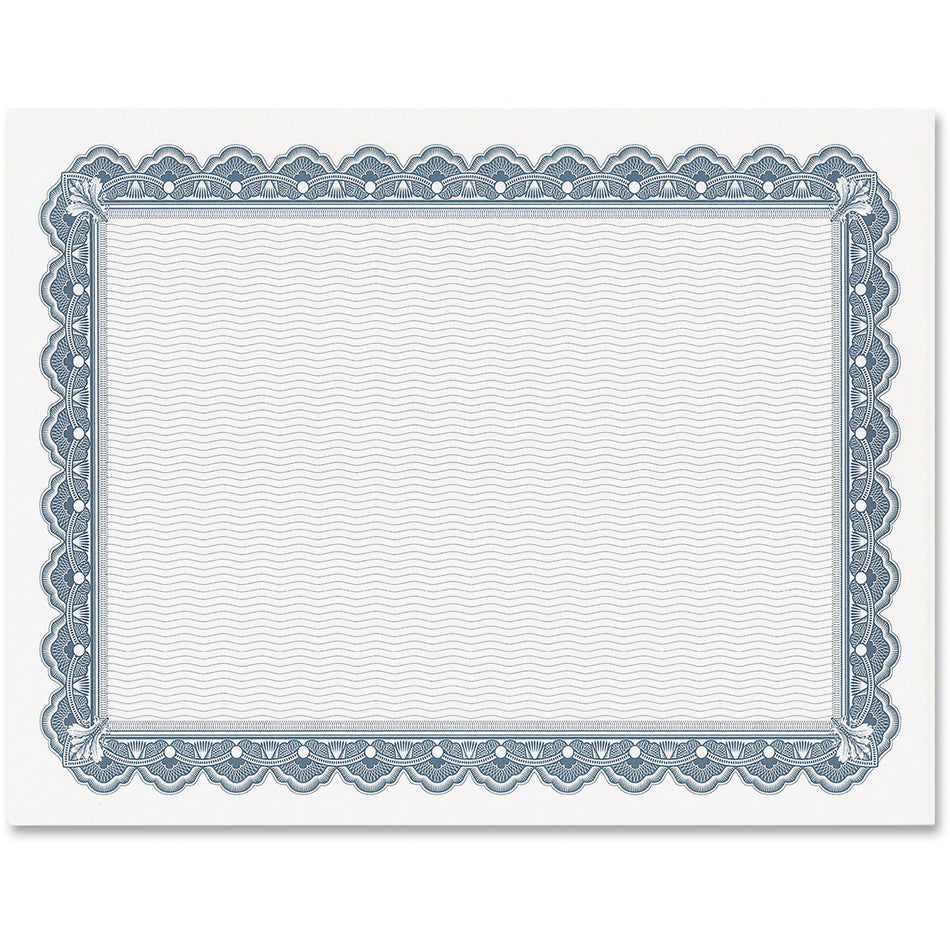 Geographics Printed Border Blank Certificates - 24 lb Basis Weight - 11" Width x 8.5" Length - Inkjet, Laser Compatible - White Border - Parchment Paper - 50 / Pack