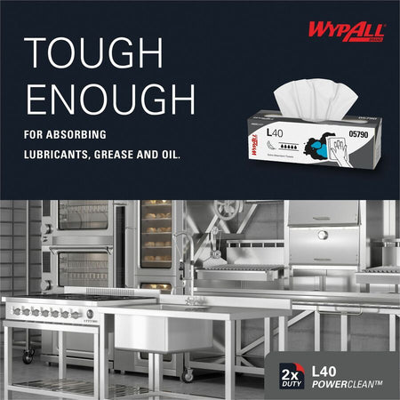 Wypall PowerClean L40 Extra Absorbent Towels - Front
