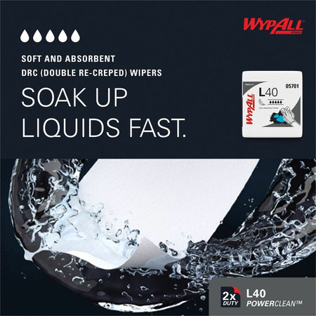Wypall PowerClean L40 Extra Absorbent Towels - Bottom