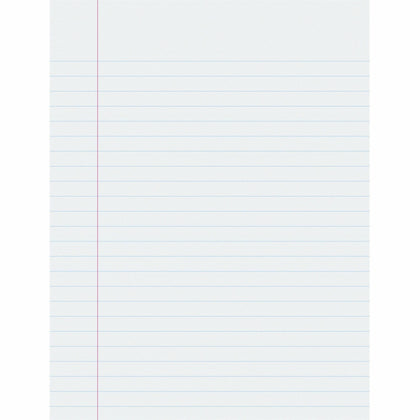 Pacon Government-Letter Composition Paper: Ruled Red Margin 16 lb 8 1/2’’ x 11’’ 500 Sheets - Handwriting Paper & Pads