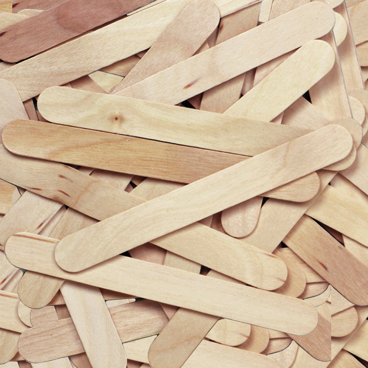 Creativity Street JumboCraft Sticks - Craft - 750 mil Thickness x 6" Length - Natural - Wood - 500 / Box
