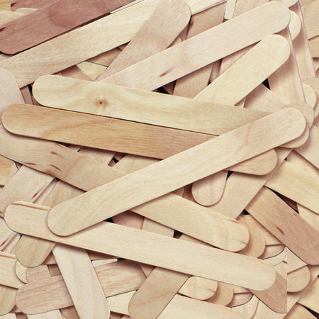 Creativity Street JumboCraft Sticks - Craft - 750 mil Thickness x 6" Length - Natural - Wood - 500 / Box