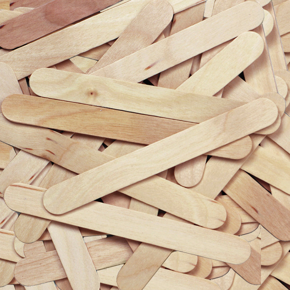 Creativity Street JumboCraft Sticks - Craft - 750 mil Thickness x 6" Length - Natural - Wood - 500 / Box