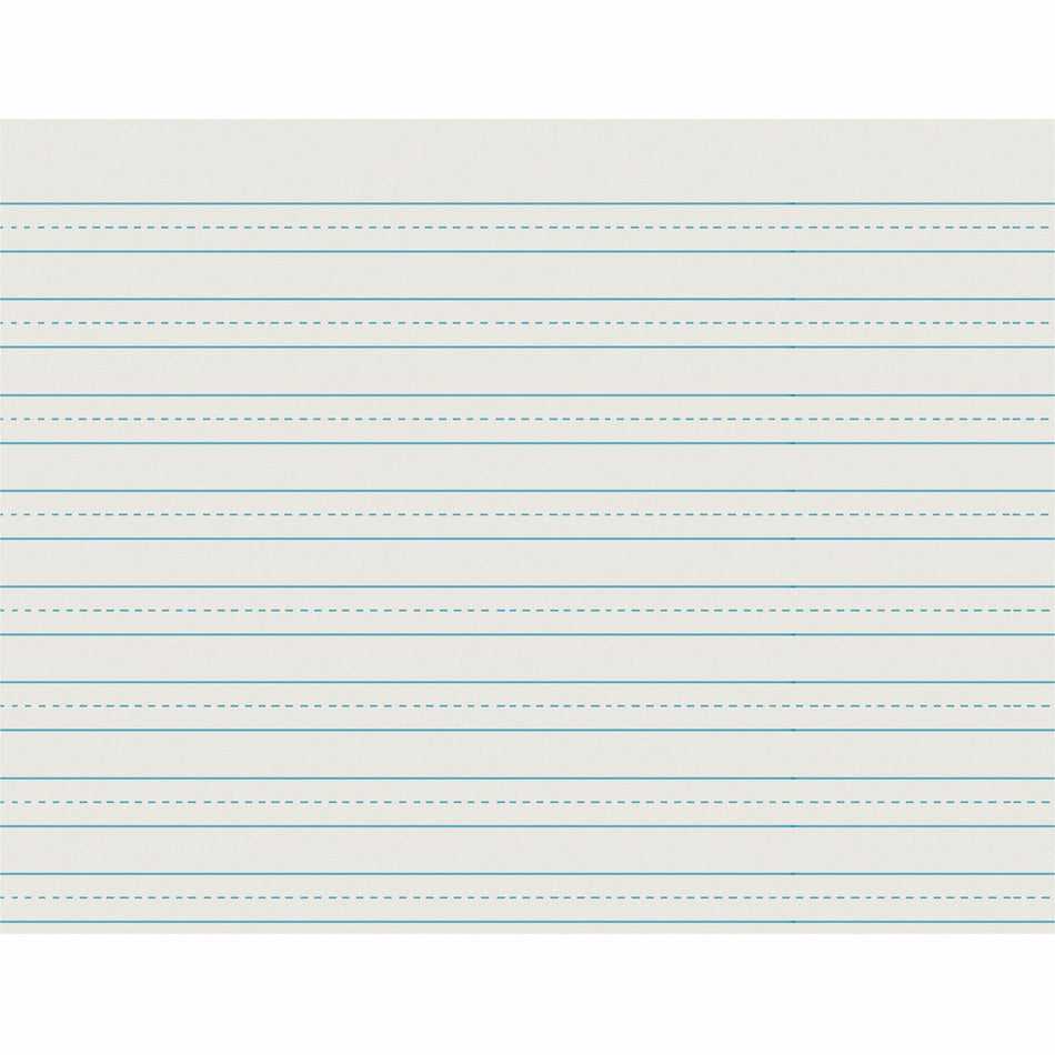 Pacon Skip - A - Line Ruled Newsprint - Letter - 500 Sheets - 0.50" Ruled - Letter - 11" x 8 1/2" Sheet Size - White Paper - 500 / Ream