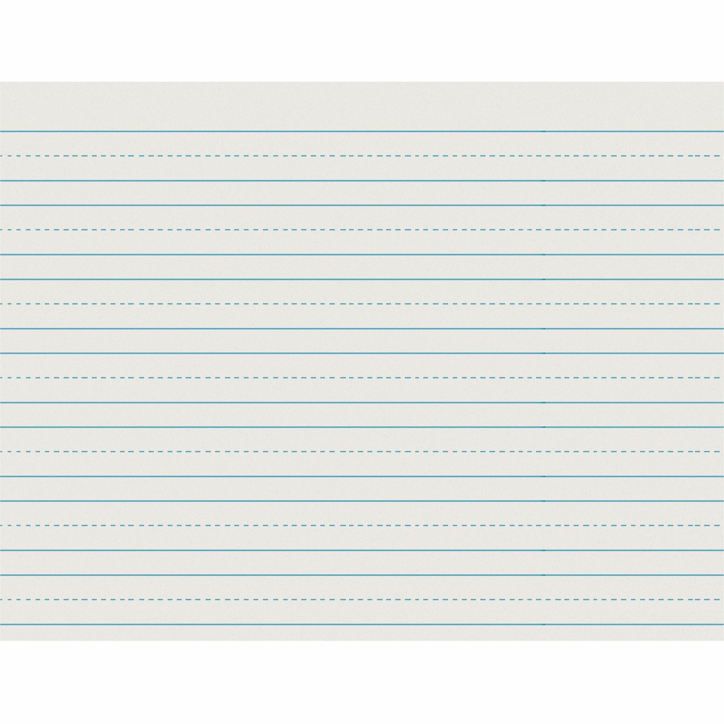 Pacon Skip - A - Line Ruled Newsprint - Letter - 500 Sheets - 0.75" Ruled - Letter - 11" x 8 1/2" Sheet Size - White Paper - 500 / Ream