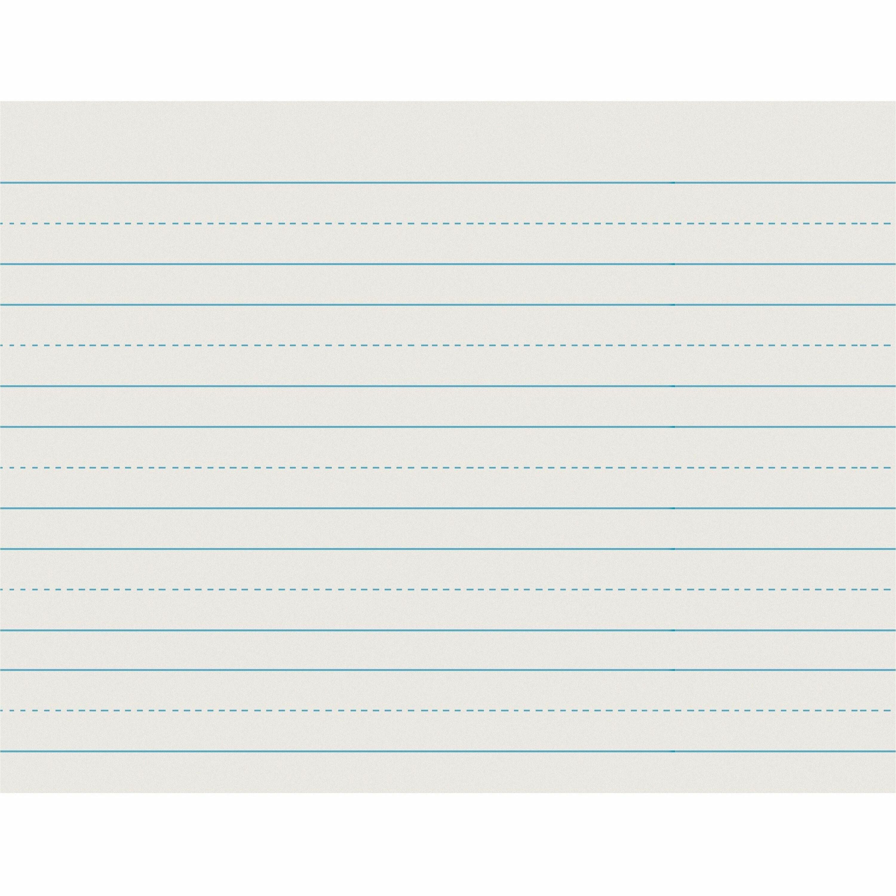 Pacon Skip - A - Line Ruled Newsprint - Letter - 500 Sheets - Both Side Ruling Surface - 1" , 0.50" Ruled - Letter - 11" x 8 1/2" Sheet Size - White Paper - 500 / Ream