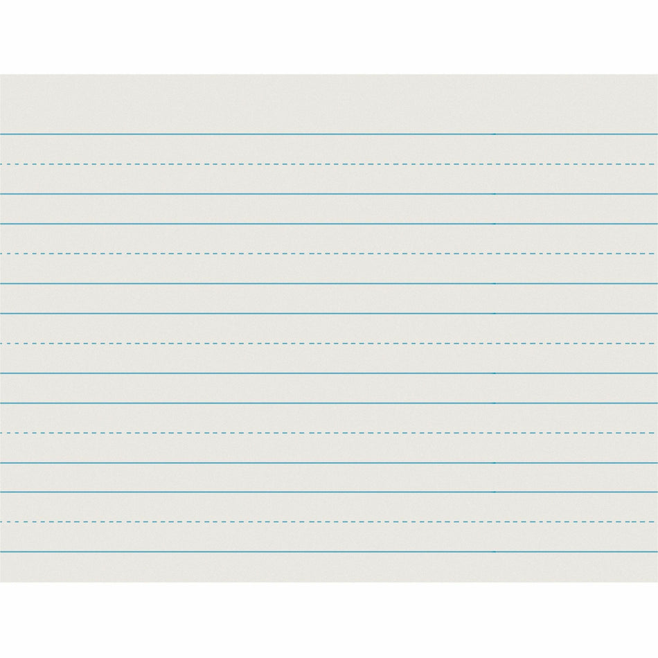 Pacon Skip - A - Line Ruled Newsprint - Letter - 500 Sheets - Both Side Ruling Surface - 1" , 0.50" Ruled - Letter - 11" x 8 1/2" Sheet Size - White Paper - 500 / Ream
