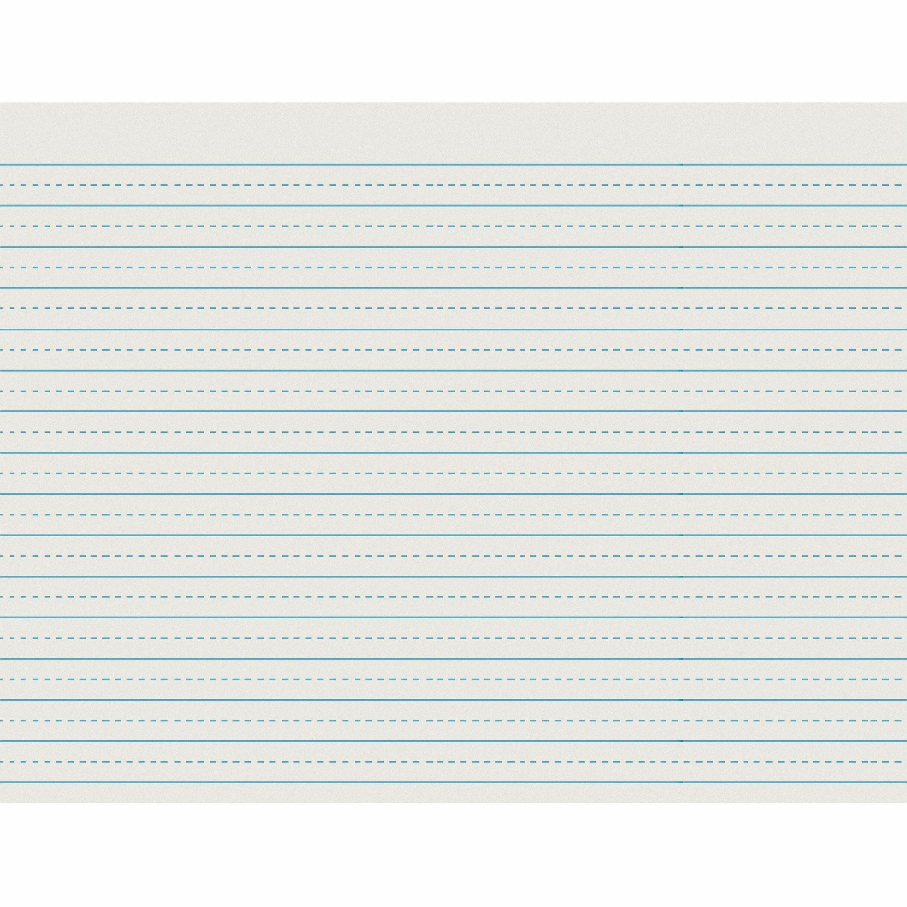 Pacon Alternate Dotted Ruled Newsprint - Letter - 500 Sheets - 0.50" Ruled - 30 lb Basis Weight - Letter - 11" x 8 1/2" Sheet Size - White Paper - 500 / Ream