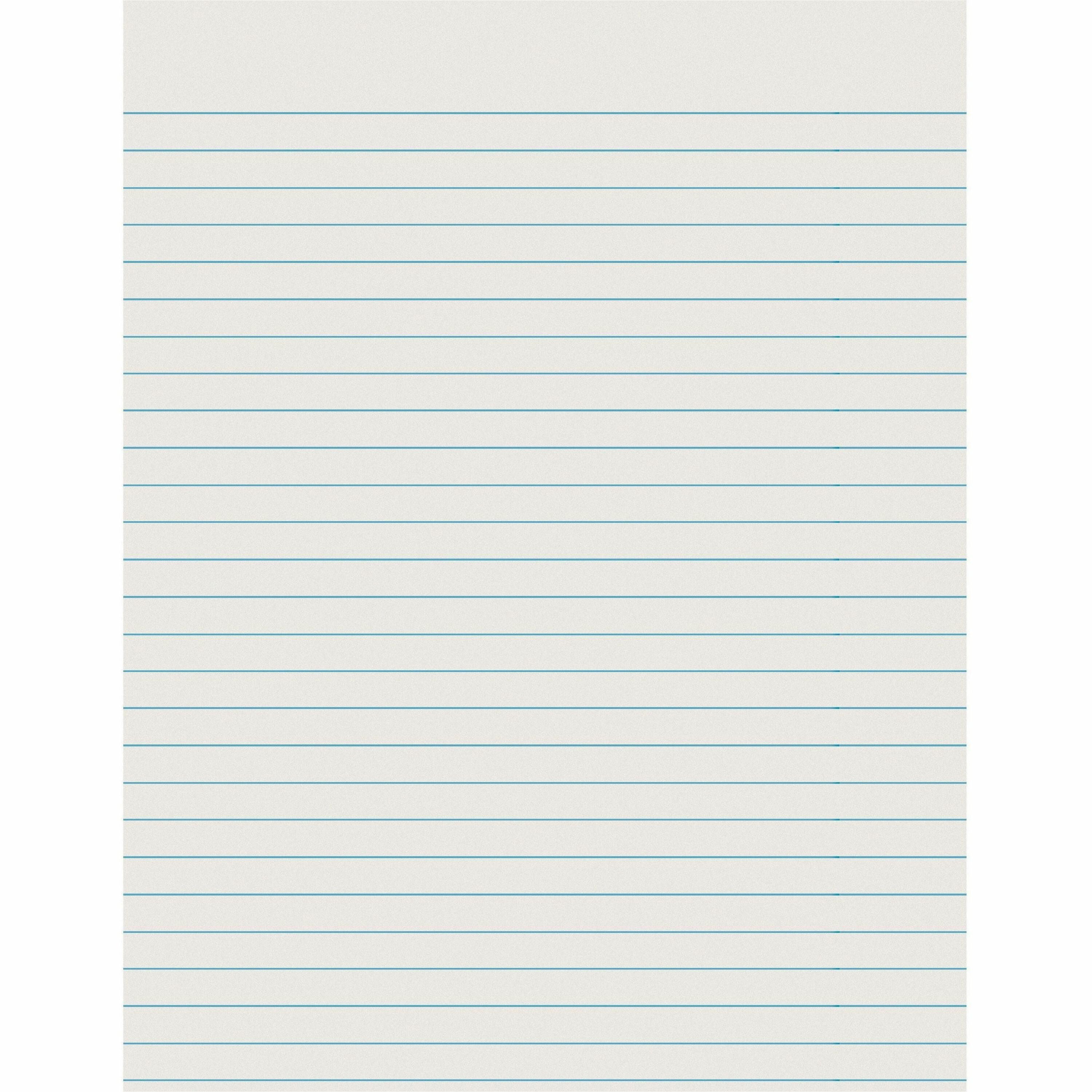 Pacon Ruled Newsprint Practice Paper - Letter - 500 Sheets - 0.37" Ruled - Letter - 8 1/2" x 11" Sheet Size - White Paper - 500 / Ream
