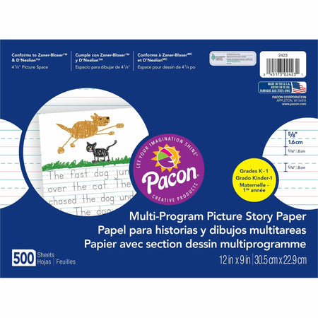 Pacon Multi-program Ruled Picture Story Paper - 2000