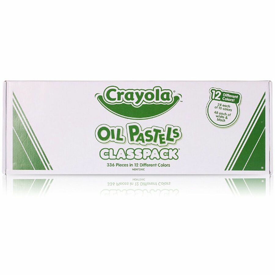 Crayola Oil Pastel Classpack - 12 Colors - 336 Pastels - Sticks