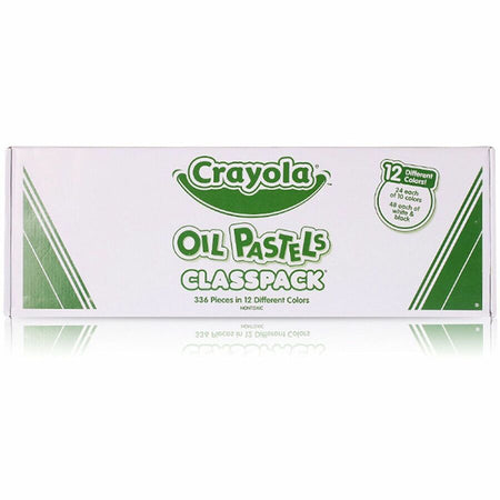 Crayola Oil Pastel Classpack - 12 Colors - 336 Pastels - Sticks