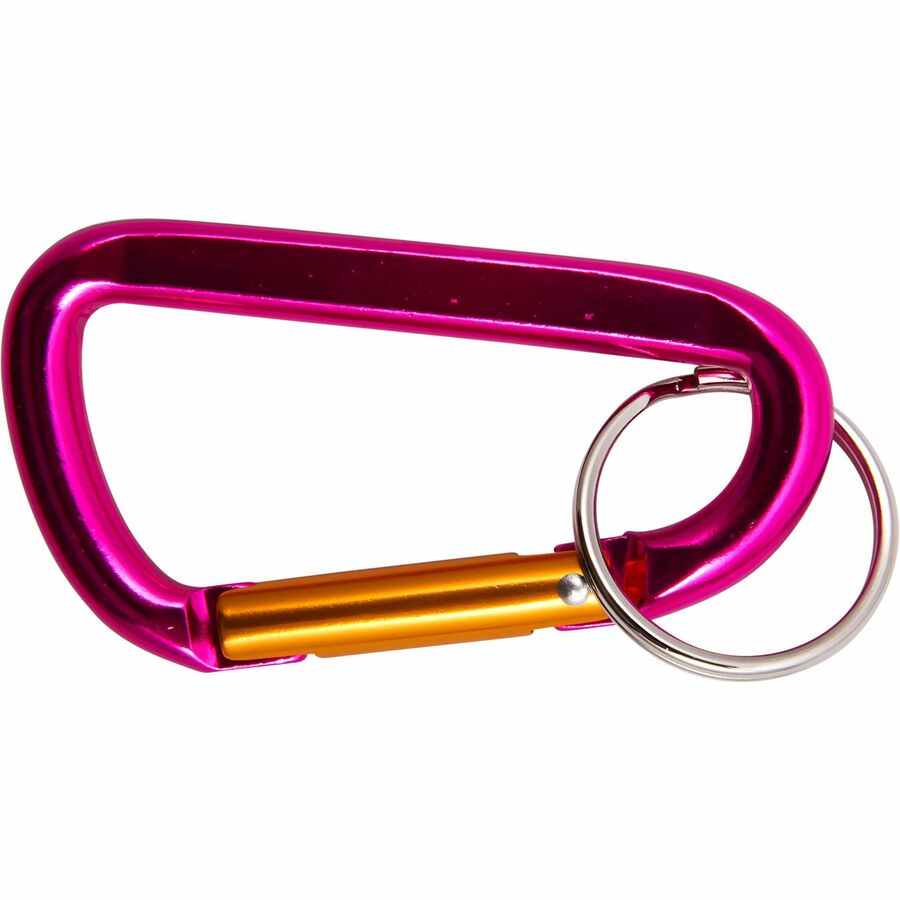 Baumgartens Key Ring - Metal - Orange, Silver, Blue, Purple - 1 Each