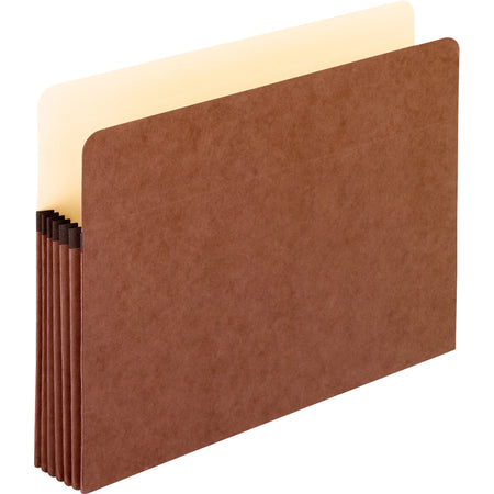 Pendaflex Letter Recycled File Pocket - 8 1/2" x 11" - 5 1/4" Expansion - Red Fiber - Red - Acid-free, Reinforced Gusset, Rip Resistant - 30% Recycled - 50 / Carton