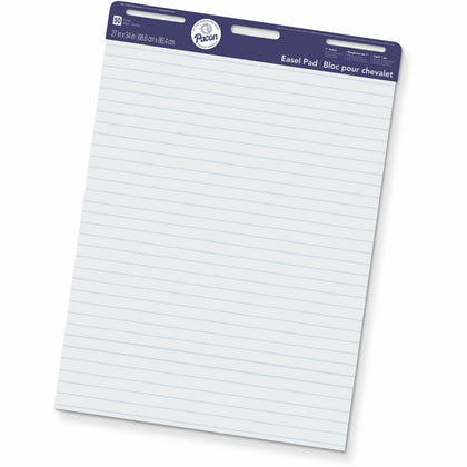 Pacon Ruled Easel Pad: 50 Sheets 27’’ x 34’’ - White Paper Chipboard Cover - Pads