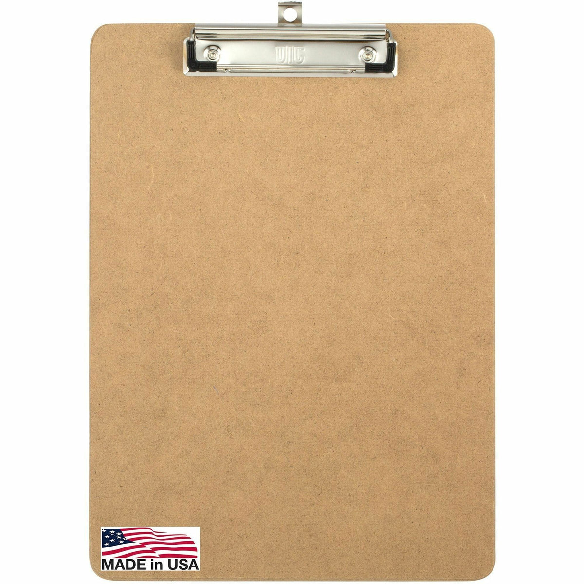 Officemate Low-profile Clipboard - 1" Clip Capacity - 9" x 12 1/2" Sheet Size - Hardboard - Brown - 1 Each