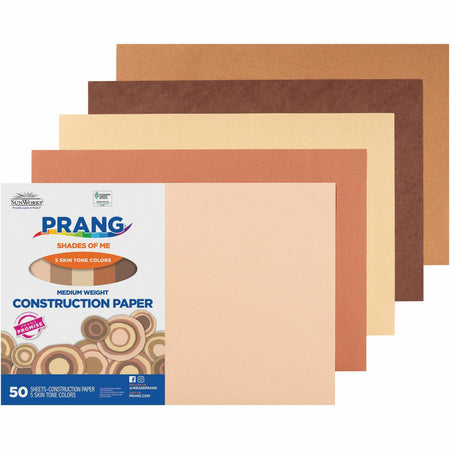 Prang Multicultural Construction Paper - Art, Craft - 18" Width x 12" Length - Assorted - 50 / Pack