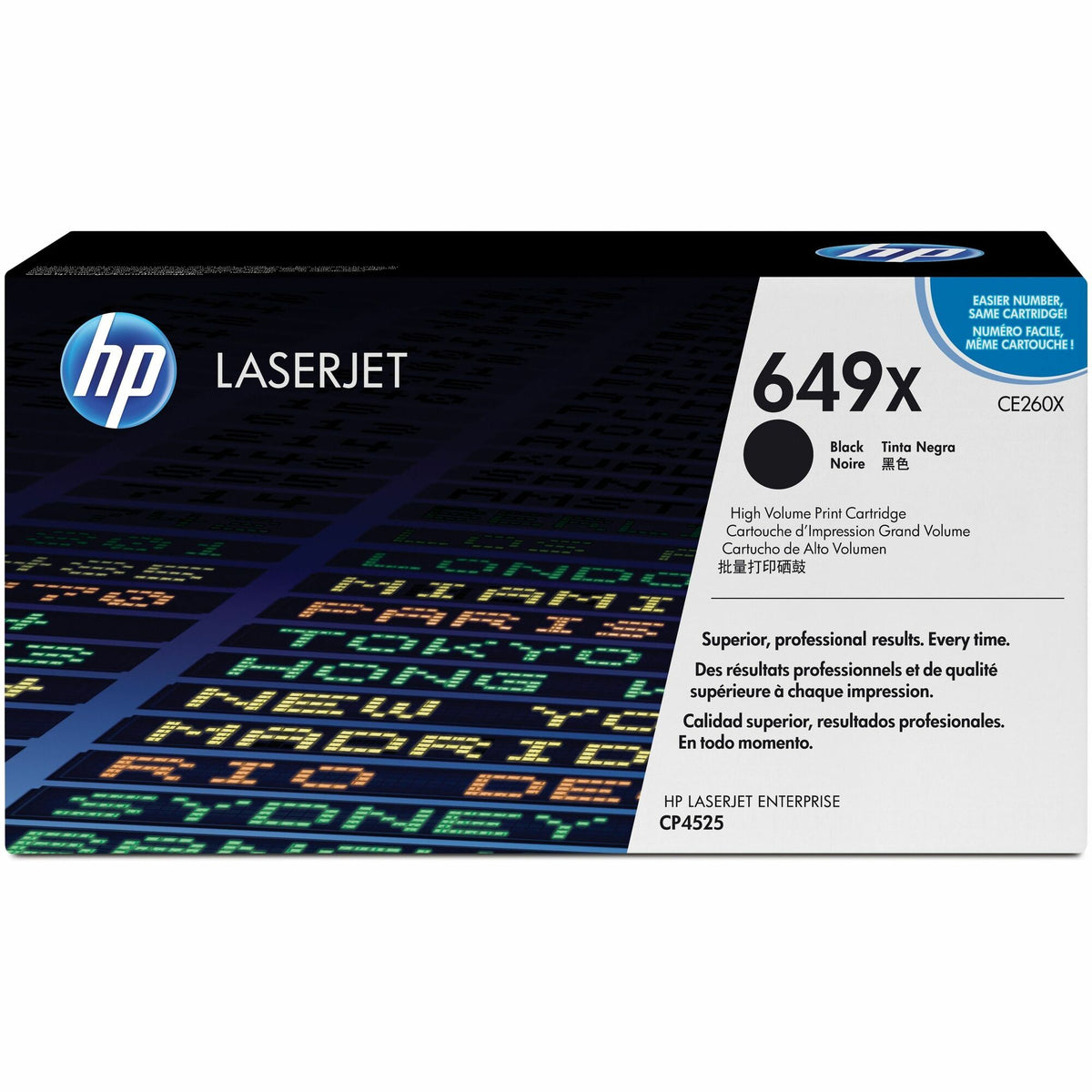 HP 649X (CE260X) Original Laser Toner Cartridge - Single Pack - Black - 1 Each - 2000