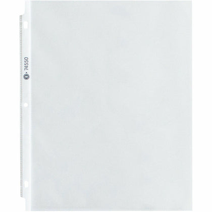 Business Source Top-Loading Poly Sheet Protectors - 3.3 mil - Letter Size - Clear - 100/Box