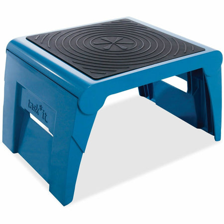 Cramer 1-Up&trade; Nonslip Folding Step Stool - 1 Step - 9.5" Length x 14.5" Width x 11.3" Depth - Blue