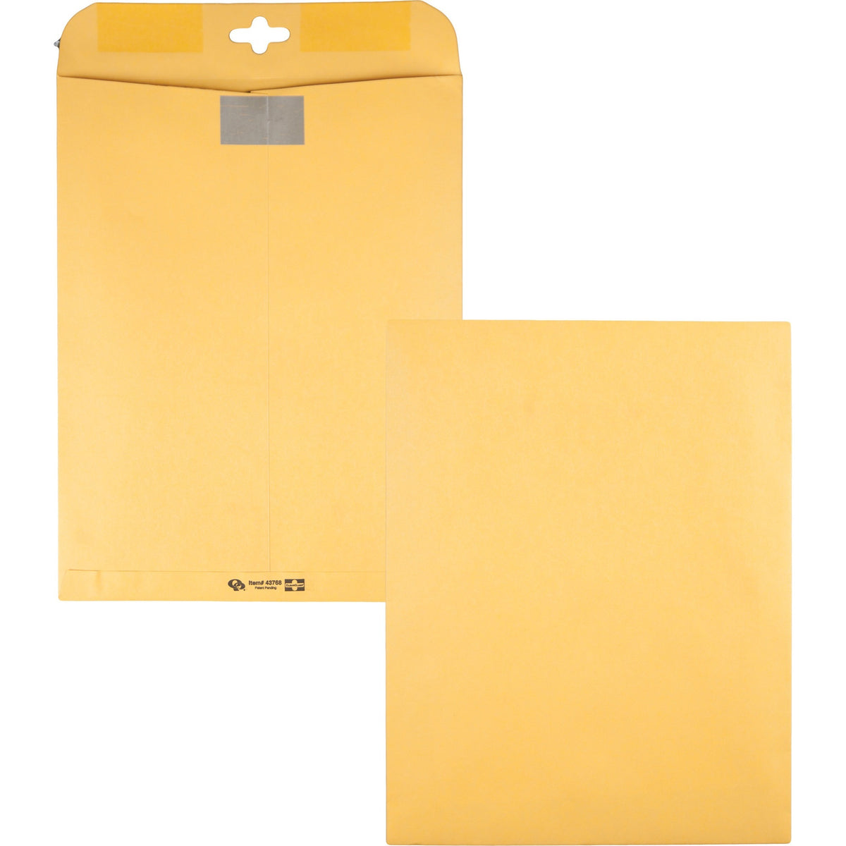 Quality Park 10 x 13 Postage Saving ClearClasp Envelopes with Reusable Redi-Tac™ Closure - Clasp - 10" Width x 13" Length - 28 lb - Clasp - Manila - 100 / Box