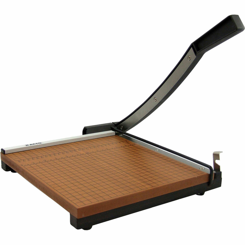 Elmer's X-ACTO Square Heavy-duty 15"X15" Trimmer - 15 Sheet Cutting Capacity - 15" Cutting Length - 15" Width x 15" Depth - Self-sharpening - Steel, Wood - Black, Brown - 1 Each