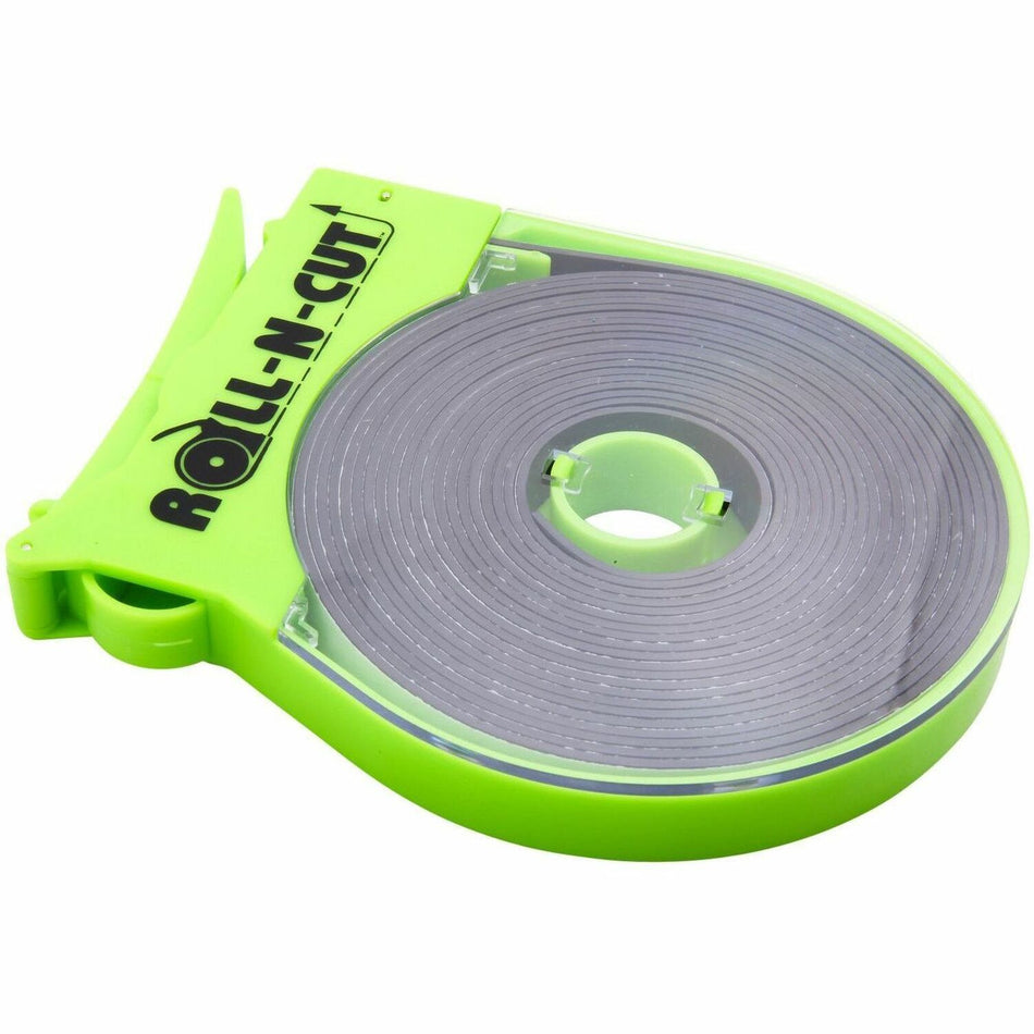 Zeus Magnetic Tape - 15 ft Length x 0.50" Width - Black - Adhesive Backing - Dispenser Included - Cutter Edge Dispenser - For Calendar, Mount Picture/Poster, Sign, Photo, Art, Crafting, Project, Picture, Business Card, Office, Room, ... Roll - 1 Roll