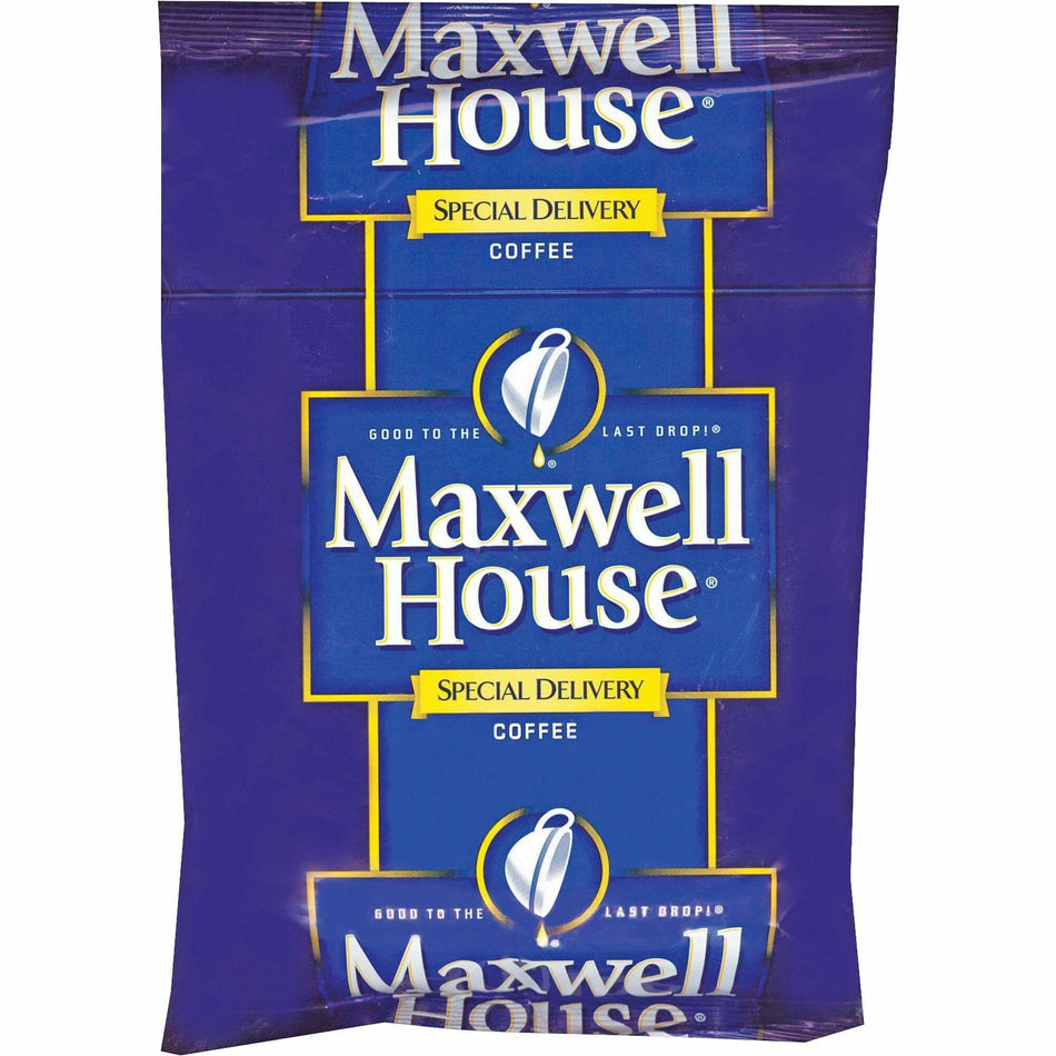 Maxwell House Ground Regular Coffee - Regular - 1.2 oz Per Packet - Ground - 42 / Carton