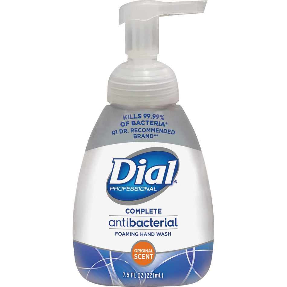 Dial Complete Foaming Hand Wash - 7.50 fl oz - Pump Bottle Dispenser - Kill Germs - Hand - Amber - 1 Each