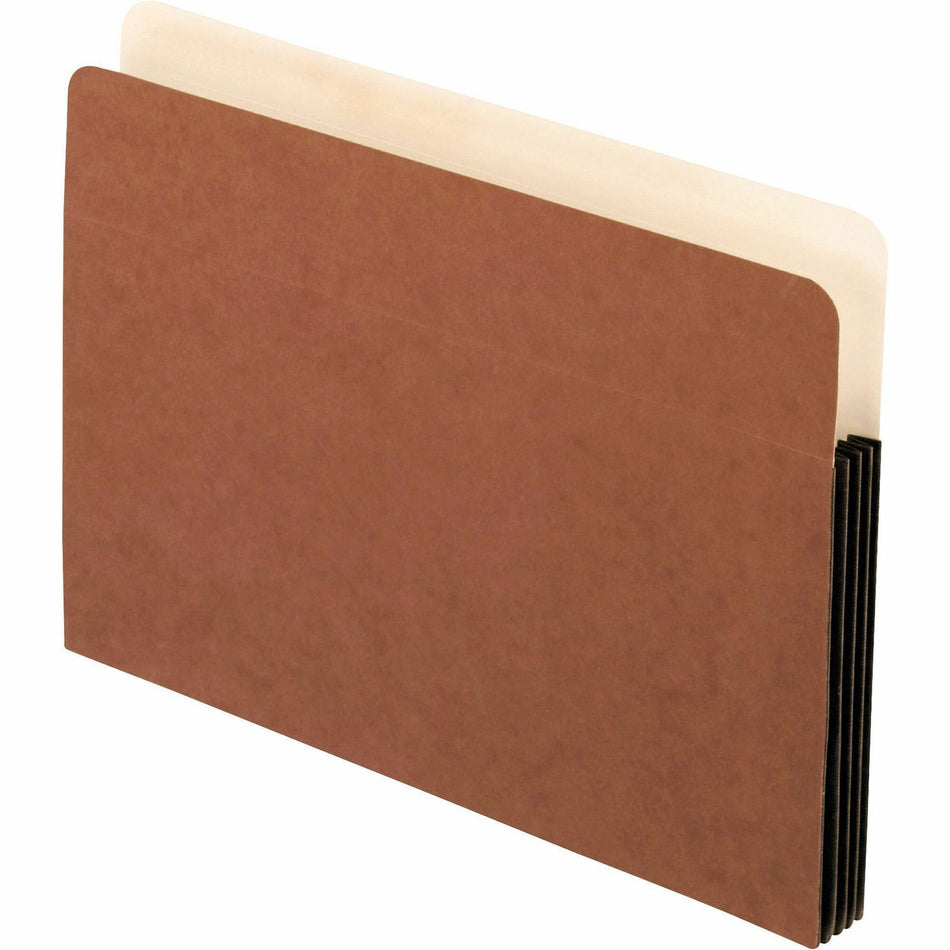 Pendaflex Letter Recycled File Pocket - 8 1/2" x 11" - 3 1/2" Expansion - 11 pt. - Redrope, Fiber - Red Fiber - 30% Recycled - 10 / Box