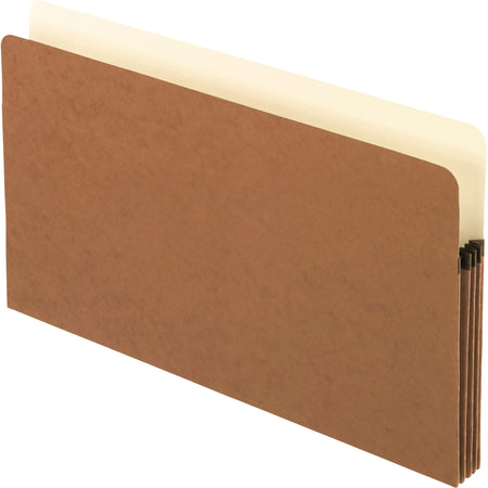 Pendaflex Legal Recycled File Pocket - 8 1/2" x 14" - 3 1/2" Expansion - 11 pt. - Redrope, Fiber - Red Fiber - 30% Recycled - 10 / Box