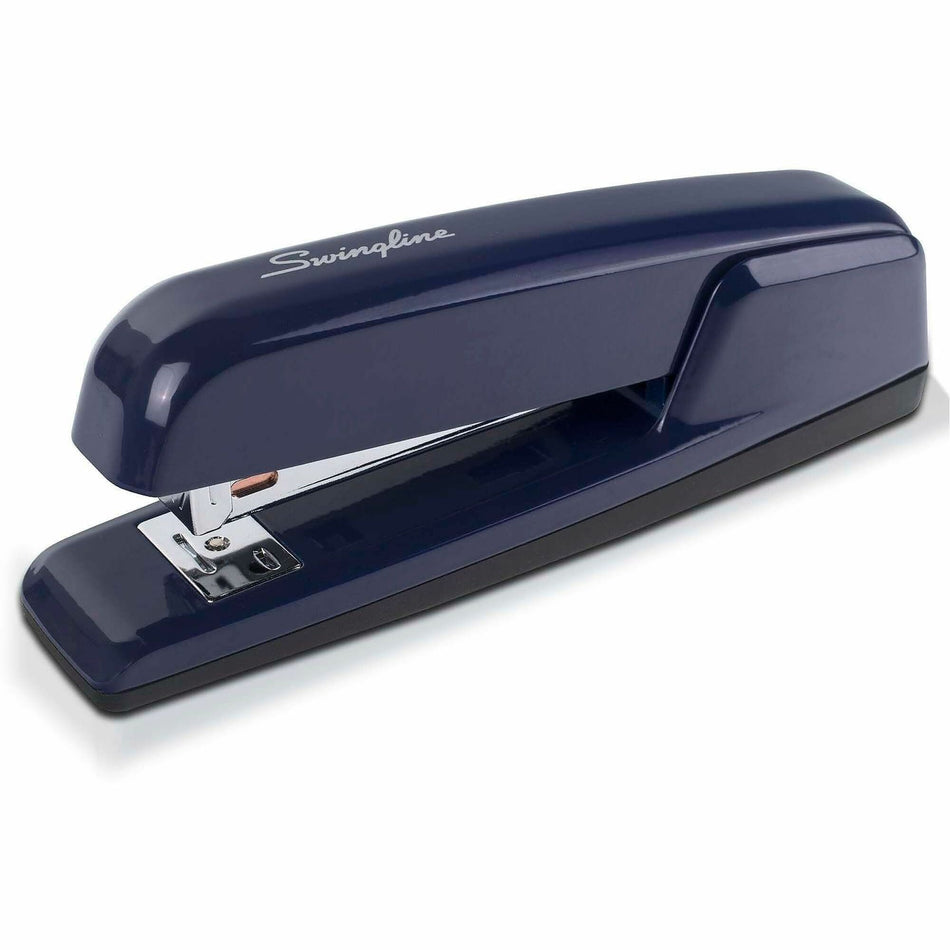 Swingline 747 Business Stapler - Staples Upto 25 Sheet of 20lb Paper - Holds Upto 210 Staple - Full Strip - Staple Size: 0.25" - Top Loading - Royal Blue - Metal, Die-cast - 1 Each