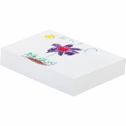 Ecology Recycled Medium-Weight Drawing Paper - 500 Sheets - Plain - 12" x 18" Sheet Size - White Paper - Acid-free, Process Chlorine-free - Recycled - 500 / Ream