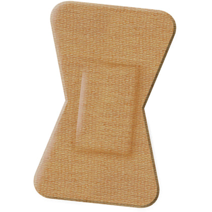 Medline Comfort Cloth Finger Tip Bandage - Tan 1.75’’ x 2’’ 100/Box - Bandages & Wraps