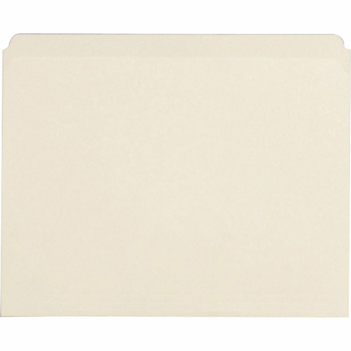 Business Source Straight Tab Cut Letter Recycled Top Tab File Folder - 8 1/2" x 11" - 3/4" Expansion - 11 pt. - Manila - Manila - 10% Recycled - 100 / Box