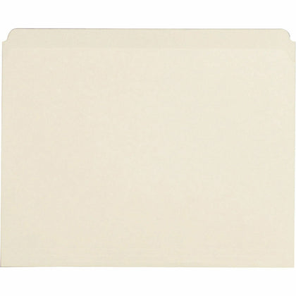 Business Source Recycled File Folders - Letter Size - Manila - 100/Box - Top Tab