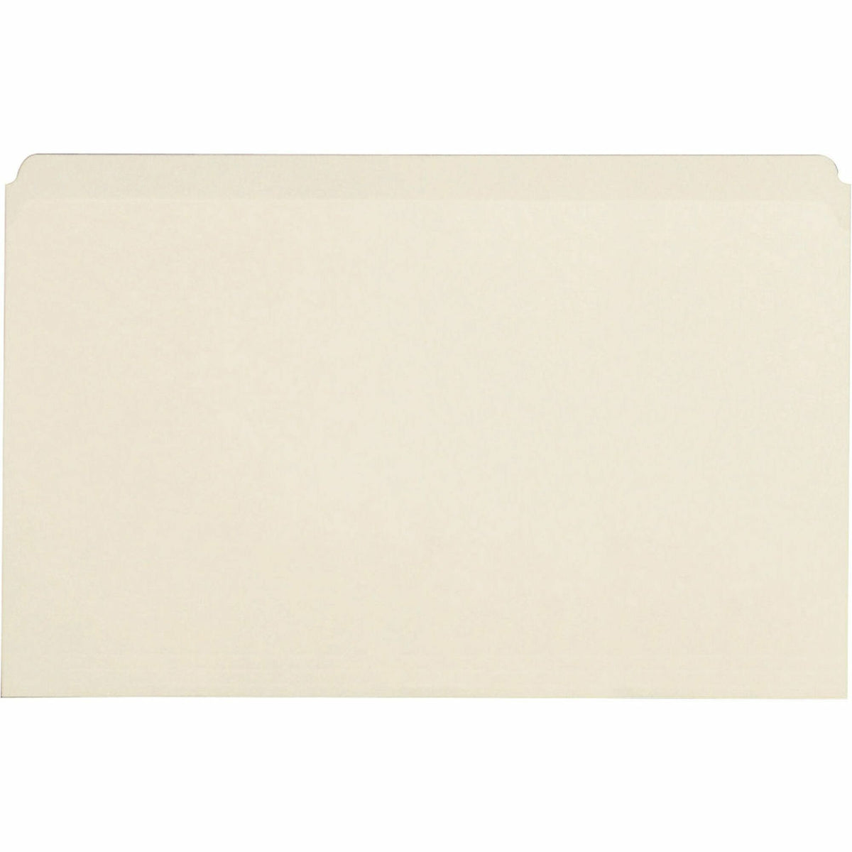 Business Source Straight Tab Cut Legal Recycled Top Tab File Folder - 8 1/2" x 14" - 10.5 pt. - Manila - Manila - 10% Recycled - 100 / Box