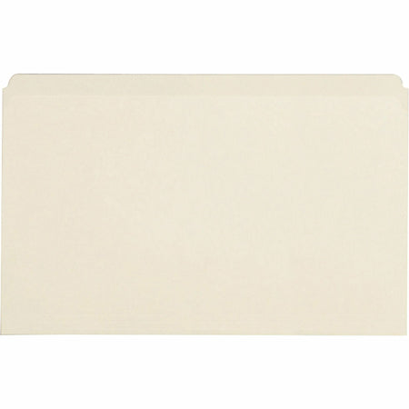Business Source Straight Tab Cut Legal Recycled Top Tab File Folder - 8 1/2" x 14" - 10.5 pt. - Manila - Manila - 10% Recycled - 100 / Box