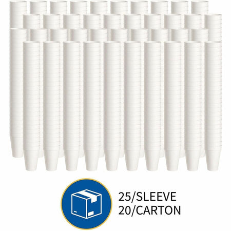 Genuine Joe 16 oz Hot/Cold Foam Cups - White - 25/Pack