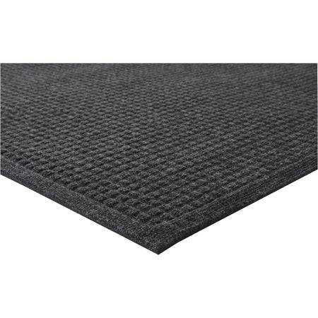 Genuine Joe EcoGuard Indoor Wiper Floor Mats - Indoor - 60" Length x 36" Width - Plastic, Rubber - Charcoal Gray - 1 Each