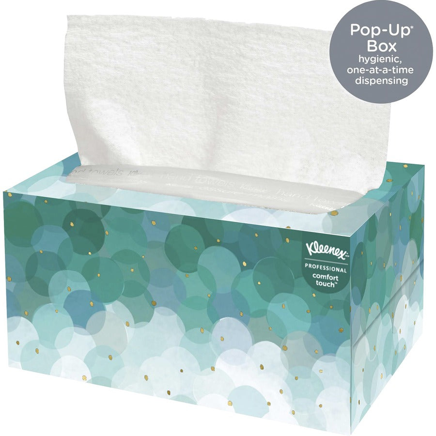 Kleenex Ultra Soft Hand Towels - 1 Ply - 9" Width x 10.50" Length - White - 70 / Box